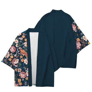 Áo Khoác kimono In Họa Tiết Hoạt Hình Dễ Thương Phong Cách Nhật Bản