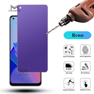 Kính cường lực chống bám vân tay toàn màn hình ánh tím tia sáng xanh cho OPPO Reno 11F 8T 8 5G 8Z 7 7Z 6Z 5 5G 4 3 Pro 4F 2 2Z 2F 10X Reno4 Reno3 Reno2