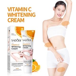 【💯Hàng thật】Kem làm trắng da toàn thân SADOER vitamin C whitening cream 50g Dưỡng ẩm và làm trắng toàn bộ cơ thể, nền, cánh tay, chân, mông