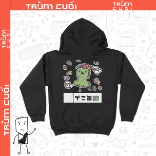 Áo hoodie Creeper - Minecraft, Trùm cuối Game, Cotton 100% 2 màu nam nữ 0219