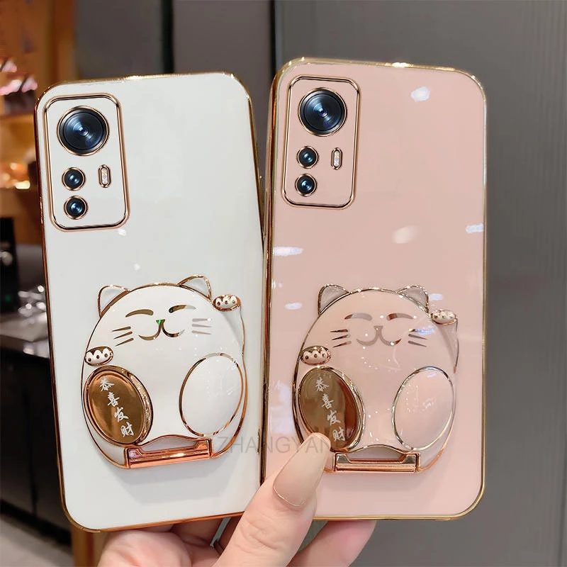 ốp lưng xiaomi 12 xiaomi 12 Pro xiaomi 12T Pro xiaomi 12 lite ốp điện thoại TPU Silicon Mềm Họa Tiết Mèo 3D Có Giá Đỡ Cho xiaomi 12 xiaomi 12 Pro xiaomi 12T Pro xiaomi 12 lite