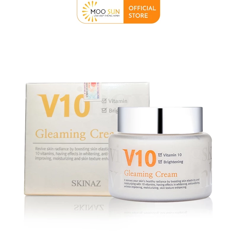 Kem V10 Skinaz Hàn Quốc Chính Hãng 100ml - V10 Gleaming Cream Skinaz