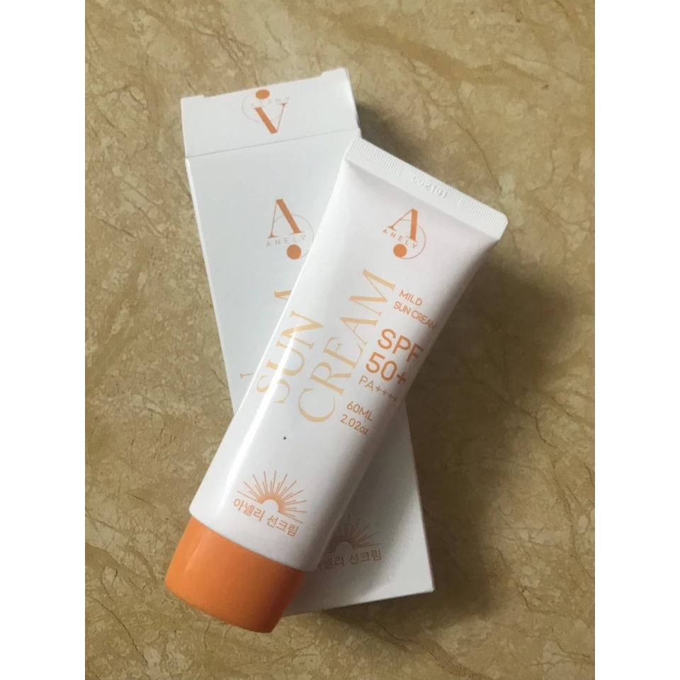 Kem chống nắng nâng tông Anely 60ml làm đều màu da, dưỡng da, cấp ẩm SPF50+/PA++++