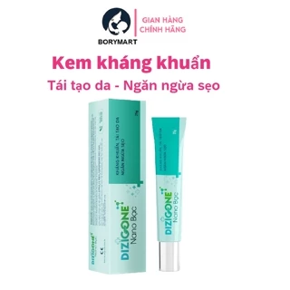 Kem DIZIGONE Nano Bạc 25g lành thương, tái tạo da, ngăn ngừa sẹo,thủy đậu, mụn,nấm tóc