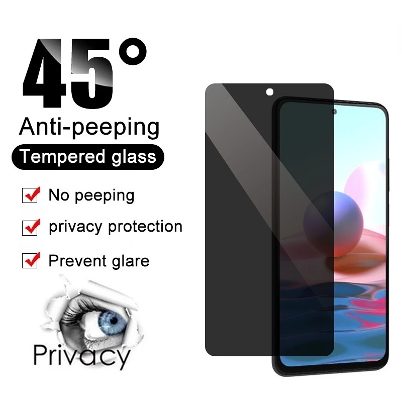 Kính Cường Lực Chống Nhìn Trộm Cho Xiaomi Redmi Note 11 Pro 5G 11s A1 11t 10C 10A 10 2022 10s 9 9A 9C 9s 9T 8 8A 7 7A