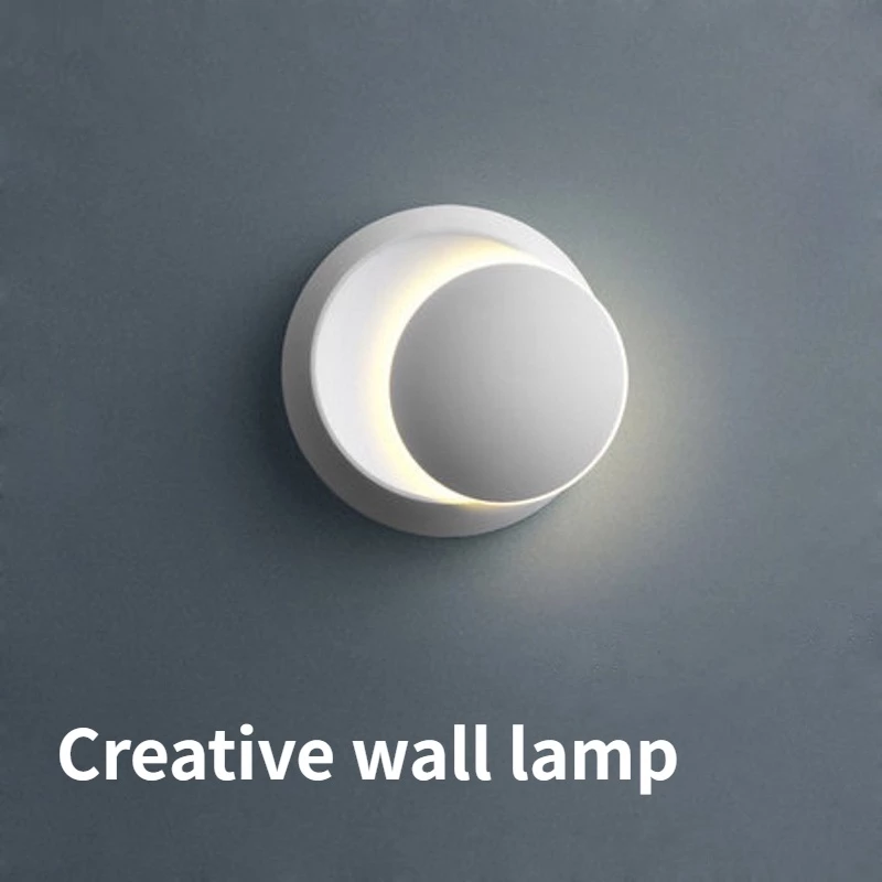 Đèn LED Treo Tường Hình Bán Nguyệt Đơn Giản Hiện Đại