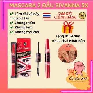 Mascara 2 đầu Sivanna Super Model 5X Long Thái Lan