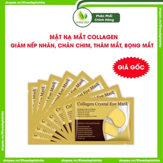 Mặt nạ mắt Crystal Collagen Gold, giảm quầng thâm mắt, xóa vết chân chim, giảm bọng mắt, tăng độ đàn hồi cho da