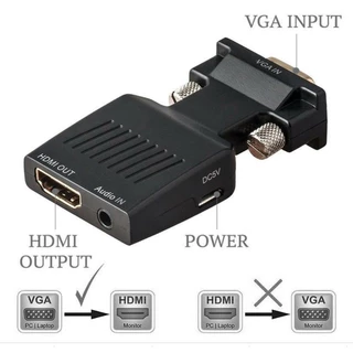 Bộ Chuyển Đổi VGA In VGA Sang HDMI Full HD 1080P Với Đầu Ra HDMI Cho PC Laptop