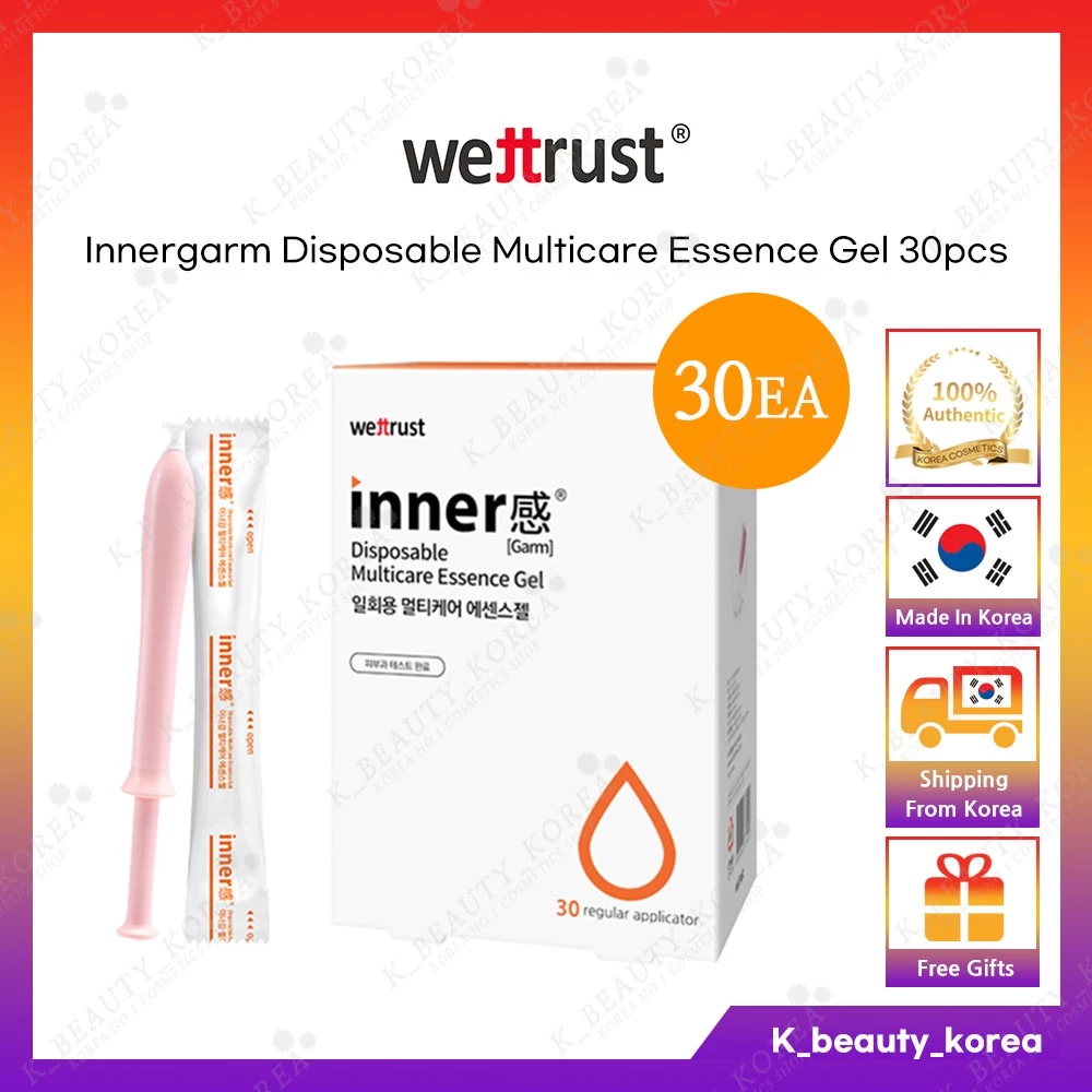 [INNERGARM] Wettrust Sữa rửa mặt bên trong Dùng một lần Multicare Essence Gel Bôi trơn tự nhiên Dưỡng ẩm Làm sạch nuôi dưỡng (30 CÁI) Chăm sóc phụ nữ HÀN QUỐC