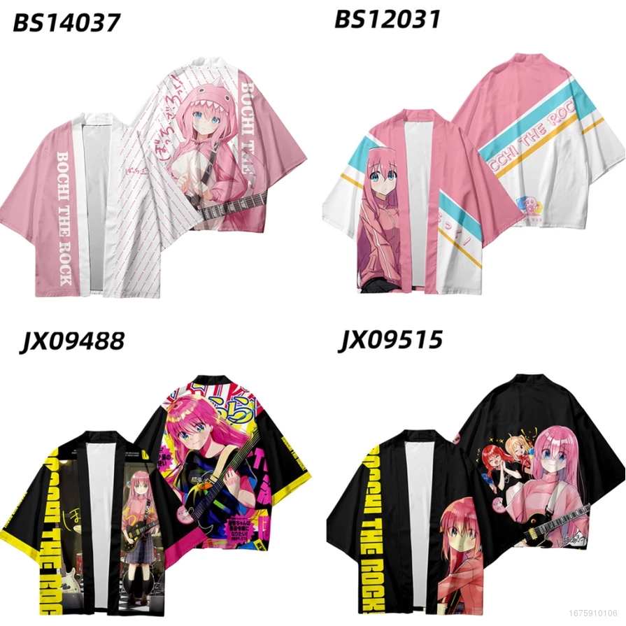 Bocchi The Rock! Haori Áo Khoác Kimono Anime Nhật Bản Mặc Thường Ngày Hóa Trang Thời Trang Cho Trẻ Em Và Người Lớn Ove