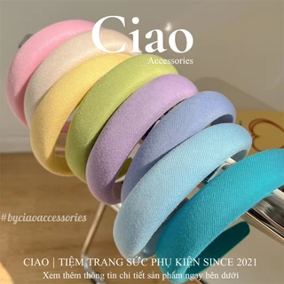 [HOẢ TỐC 1H] Băng đô/ Cài tóc vải mềm phong cách tiểu thư gam màu trendy mã 27 Ciao accessories