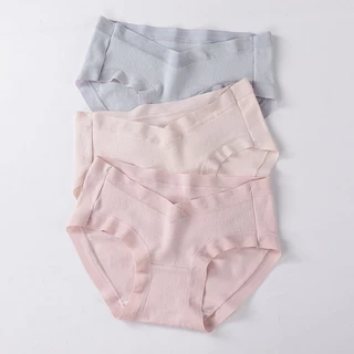 Bộ Bốn Món Quần Lót Cotton Lưng Thấp Nâng Bụng Thoáng Mát Thoải Mái Cho Mẹ Bầu