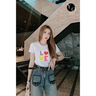 Áo thun thái cổ tròn 2806 from vừa cổ tròn nhiều màu chất bao đẹp YOHOMI mã LOVE