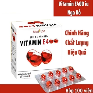 VITAMIN E400 ĐỎ NGA - HỖ TRỢ ĐẸP DA NGĂN NGỪA LÃO HOÁ