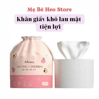 Khăn Mặt Khô Animerry Dùng 1 Lần Lau Khô,Lau Ướt, Giấy Lau Mặt Dùng 1 Lần 180x200mm