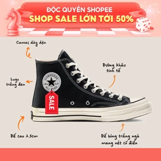 Giày Converse_Cổ Cao Nam Nữ, Giày CV 1970s Cổ Cao Trắng Đen Nam Nữ Hàng Đẹp Full Box Bill AM Sneaker