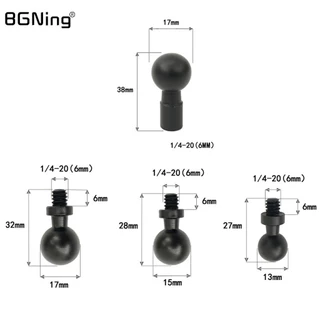 Bgning 13mm 15mm 17mm 20mm 25mm Đầu bóng gắn 1 / 4 ''; Bộ chuyển đổi vít cho máy ảnh hành động GoPro Insta360 Giá đỡ điện thoại Giá đỡ GPS