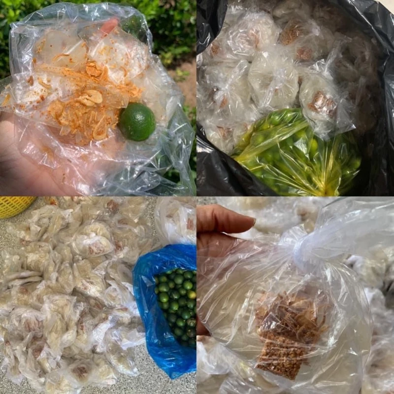 Bánh tráng phơi sương hành phi muối sặc(không tắc)
