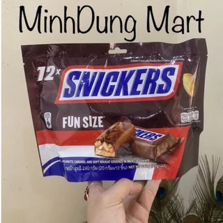 Kẹo Socola Snickers Fun Size túi 240g