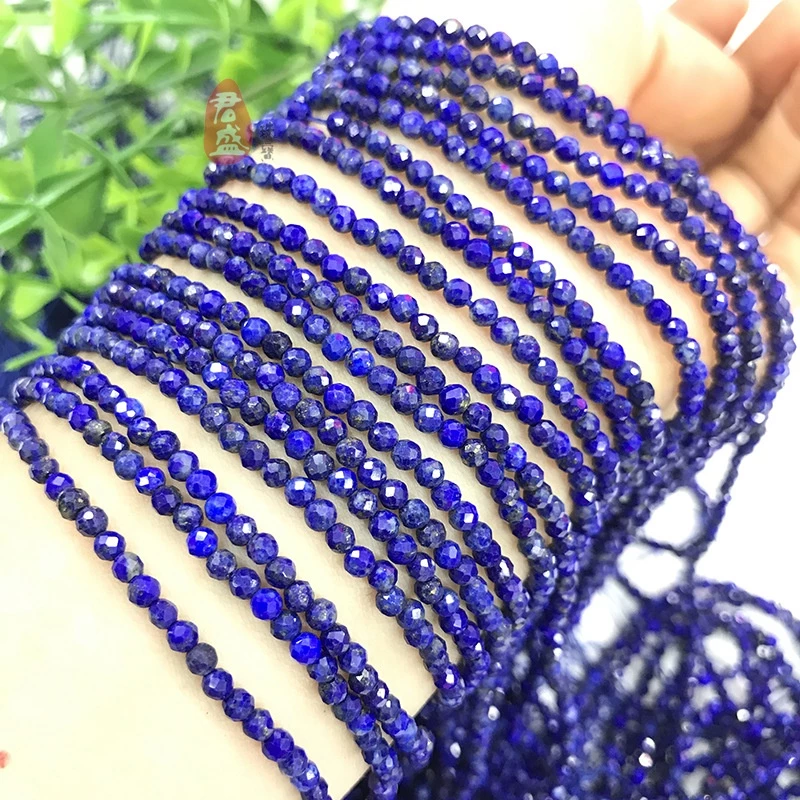 Chuỗi Hạt Lapis Lazuli Tự Nhiên Dùng Làm Trang Sức DIY