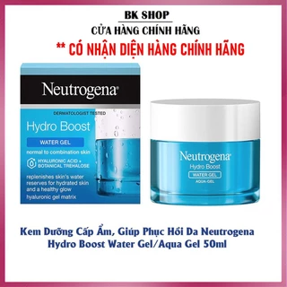 [Hàng Pháp] Gel dưỡng ẩm, cấp nước, phục hồi da Neutrogena Hydro Boost Water/Aqua Gel 50ml