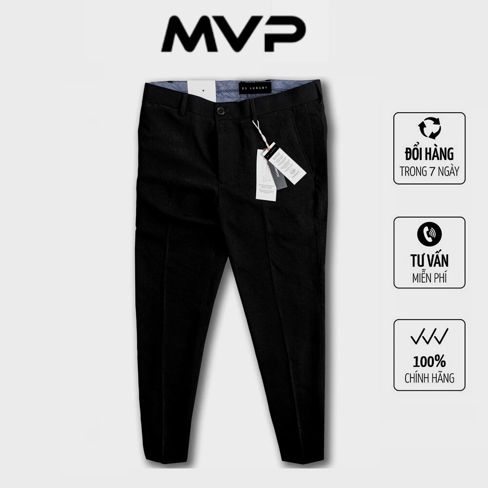 Quần Tây nam MVP co giãn nhẹ đứng form, quần Âu nam chất tốt chuẩn form ôm chuẩn dáng MVP01