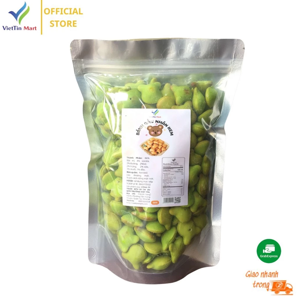 Bánh Gấu Chùm Ngây Nhân Kem Viettin Mart 1kg