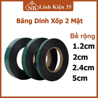 Băng dính xốp 2 mặt 5cm, chống thấm nước