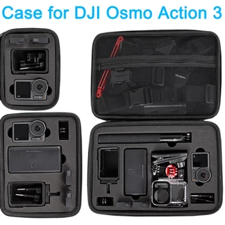 DJI Osmo Action 4/3 Hộp đựng máy ảnh DJI Action 3/4 Camera Selfie Stick Phụ kiện hộp pin Hardshell Túi đựng