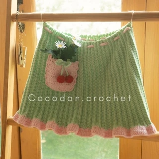 [Cerice set] crochet - set váy cherry ngọt ngào phong cách retro