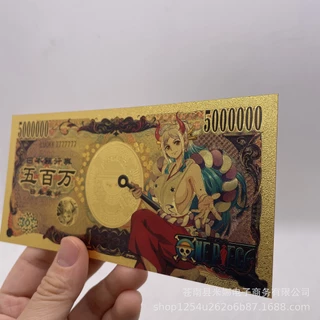 Tiền Sưu Tầm Anime One Piece - Tiền Giấy Kraft Vàng dày chống nước