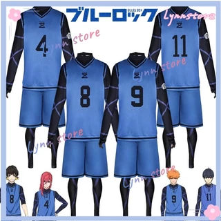 Anime ''BLUE LOCK'' Isagi Yoichi Cosplay Trang phục Tóc giả Tóc giả Bóng đá Jersey Bachira Meguru Chigiri Hyoma Kunigami Rensuke Cosplay Đồ thể thao cho nam