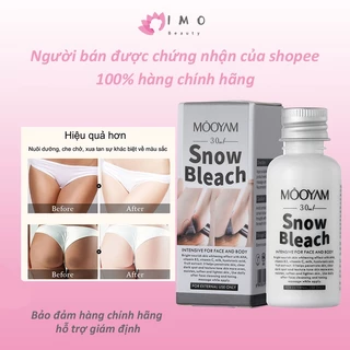 Kem làm trắng da toàn thân snow bleach cream 30ml Làm trắng da mông, đùi, khớp, vùng kín