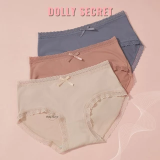 Quần lót su thun lạnh viền ren DOLLY SECRET siêu mềm mịn không hằn lộ viền QL070