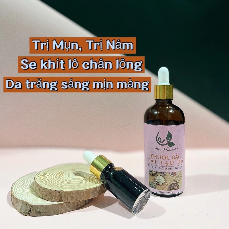 Thảo mộc tái tạo da mặt (100ml) kèm bột rửa mặt thảo mộc handmade