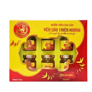 Yến Thiên Hoàng kèm túi giấy hộp 6 lọ x 70ml