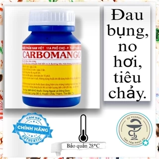 Viên uống Carbomango Nam Việt hỗ trợ đau bụng, no hơi, tiêu chảy (Hộp 100 viên)