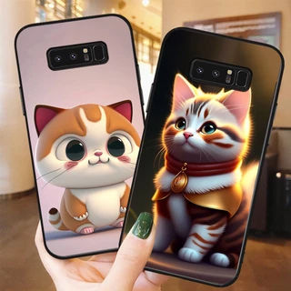 Ốp lưng Samsung note 8 in hình chú mèo cực cute dễ thương