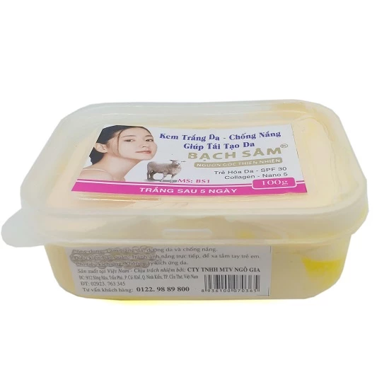 Kem dưỡng trắng da body Bạch Sâm Bs1 chính hãng 100g - Helena Cosmetics