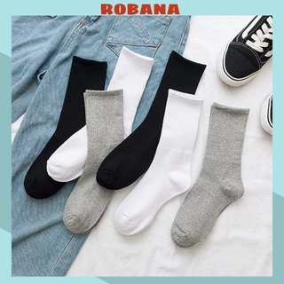 Tất vớ cổ cao nam nữ ROBANA đơn giản dễ phối đồ