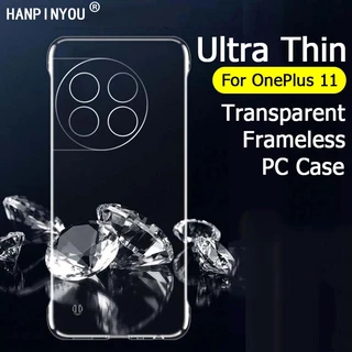 Ultra Ốp Điện Thoại PC Cứng Trong Suốt Siêu Mỏng Nhẹ Không Viền Bảo Vệ Camera Cho OnePlus 12 11 11R Ace 3 2 2V Pro