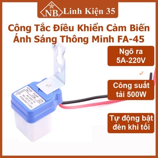 Công tắc điều khiển cảm biến ánh sáng thông minh FA-45, siêu tiết kiệm năng lượng