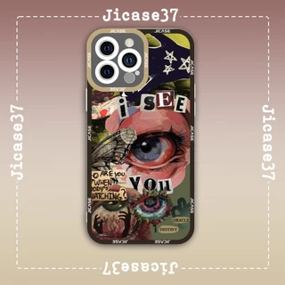 Ốp lưng iphone và samsung xiaomi oppo cạnh vuông Jicase Vintage Aesthetic Collage Cổ Điển 