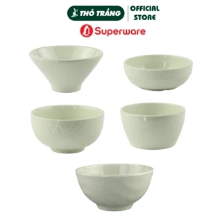 Chén nhựa Bóng Melamine màu xanh đá siêu đẹp, đa dạng mẫu mã chính hãng Superware