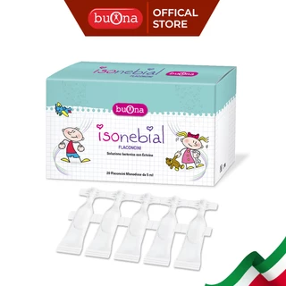 Buona IsoNebial/ Buona Nebianax Iso - Dung Dịch Rửa Mũi Cho Bé Chứa Ectoin - Hộp 20 ống 5ml, Không Chứa Chất Bảo Quản.