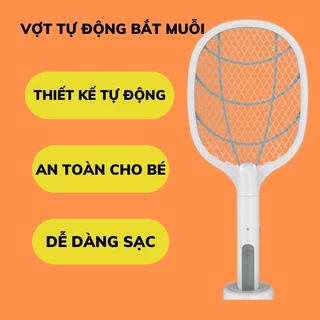 Vợt muỗi thông minh tự động bắt muỗi bằng ánh sáng tím có màng bảo vệ an toàn cho trẻ em có bảo hành đổi trả Cua đỏ shop