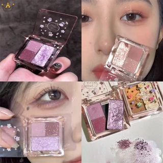 Bảng Phấn Mắt Bốn Màu Sắc Hiệu Ứng Lì/ Ánh Ngọc Trai Thời Trang - Thỏ Beauty