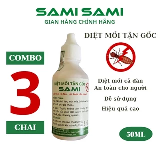 Combo 3 chai thuốc diệt mối sinh học SAMI diệt mối tận gốc không mùi an toàn cho người 50ml - SAMI SAMI OFFICIAL STORE