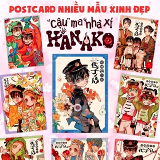 Postcard Cậu Ma Nhà Xí Hanako nhiều mẫu đẹp dễ thương - Jibaku Shounen Hanako-kun - postcard manga anime